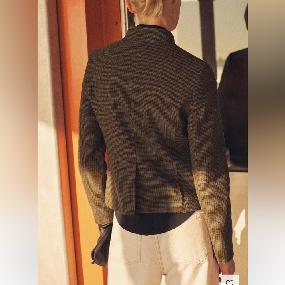 Mango Brown Textured Jacket - Picture 4 of 8